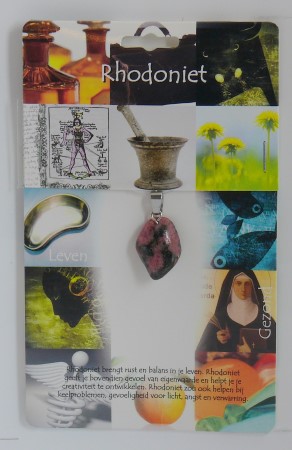 Steengoed Hanger gezondheidssteen rhodoniet