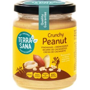 TerraSana Pindakaas crunchy zonder zout bio