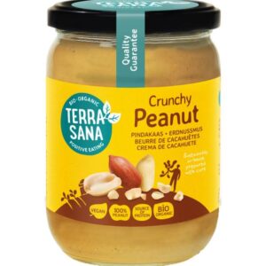 TerraSana Pindakaas crunchy zonder zout bio