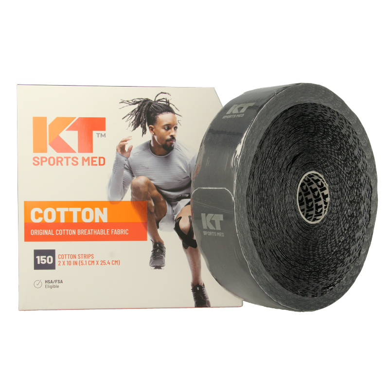 KT Tape Jumbo original roll 38 meter 150 strips zwart prec - Afbeelding 2