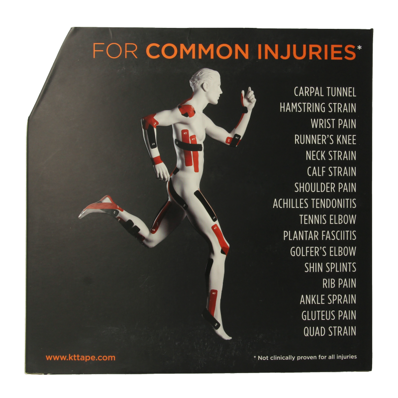 KT Tape Jumbo original roll 38 meter zwart uncut - Afbeelding 4