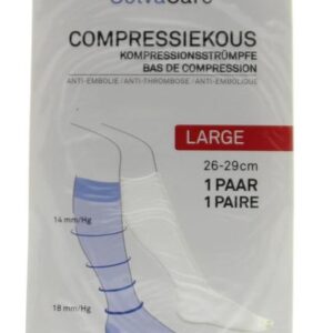 Solvacare Compressiekous wit L 26 - 29 cm