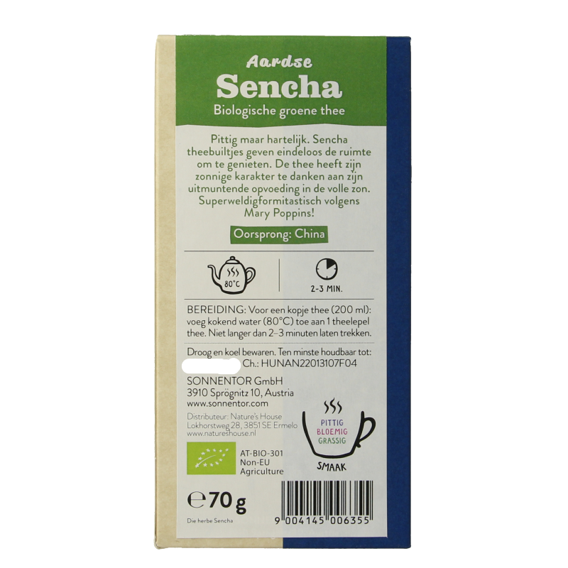 Sonnentor Aardse sencha groene thee bio - Afbeelding 3
