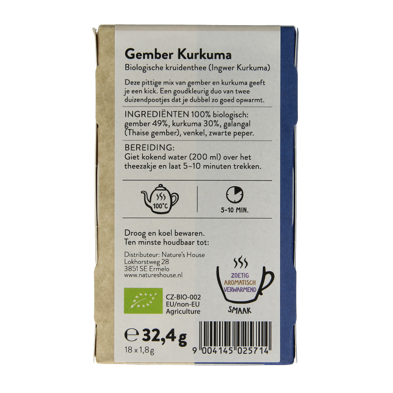 Sonnentor Gember curcuma thee bio - Afbeelding 3