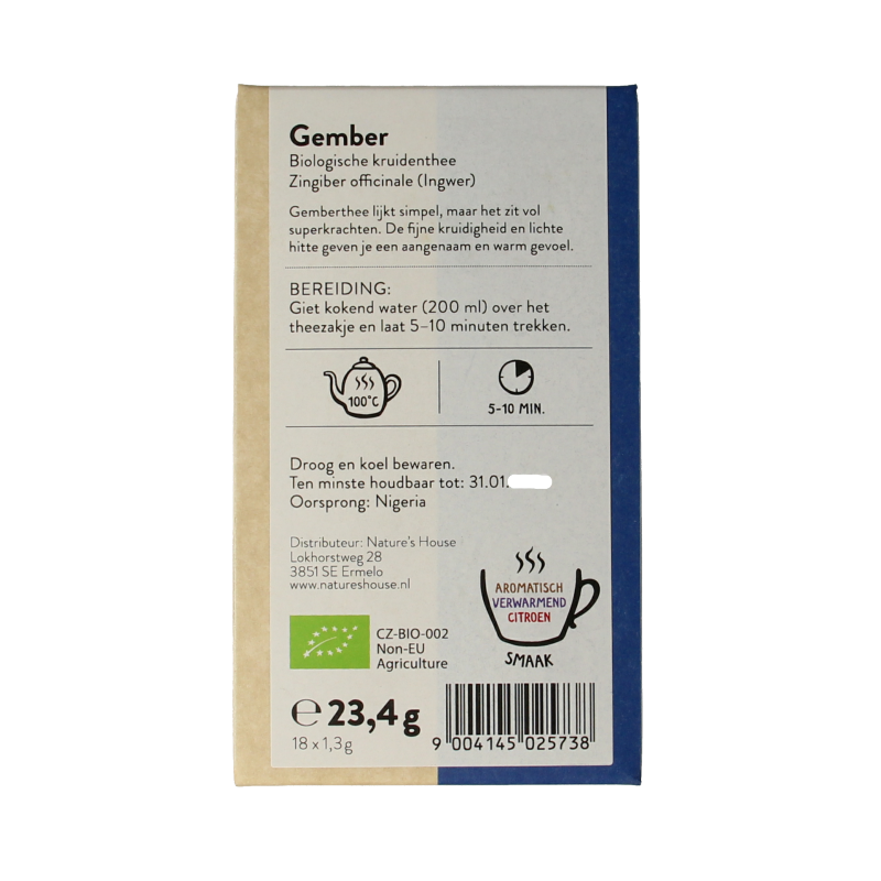 Sonnentor Gember thee bio - Afbeelding 3