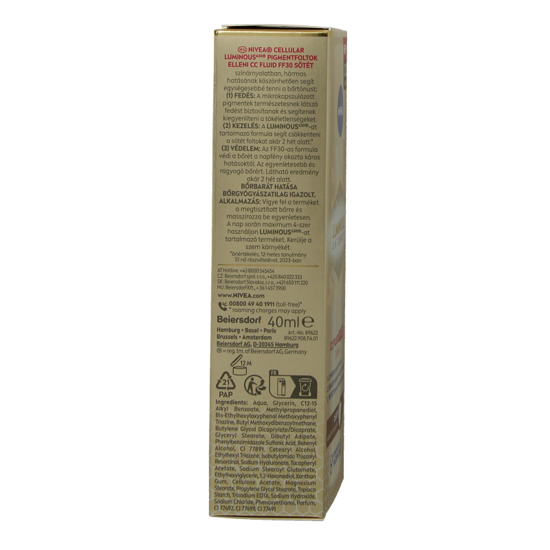 Nivea Cellular luminous 630 fluid dark SPF30 - Afbeelding 3