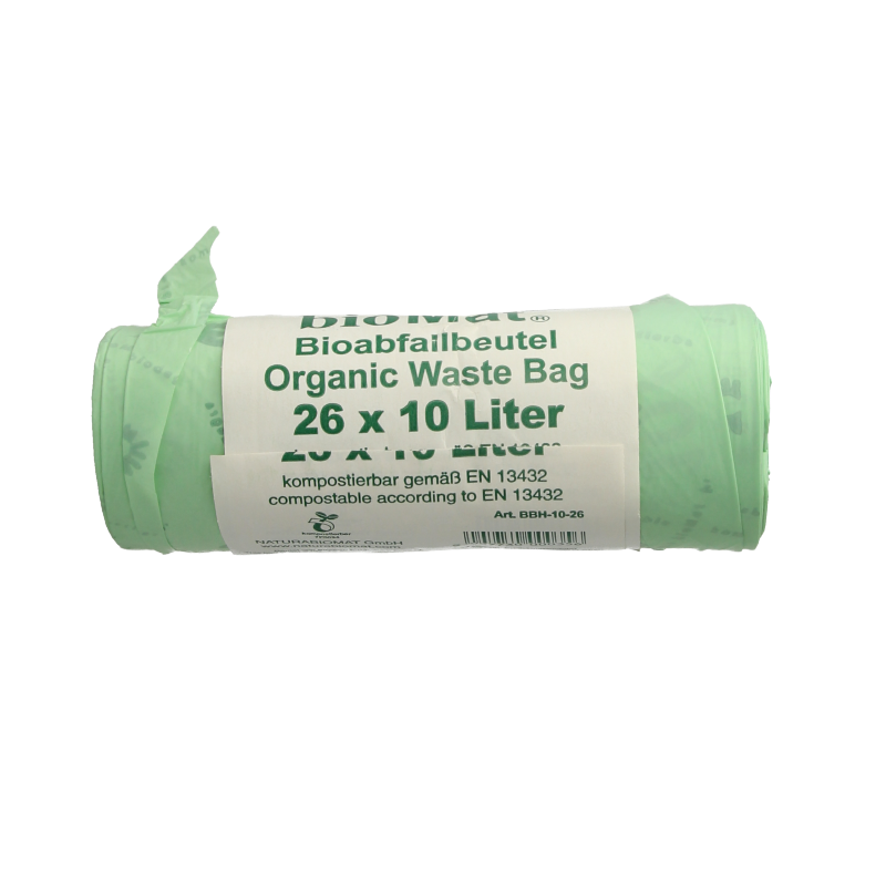 Biomat Wastebag compost 10 liter handvat - Afbeelding 2