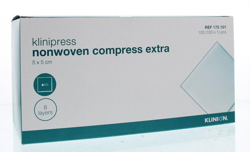 Klinion Klinipress non-woven kompres 5 x 5cm extra