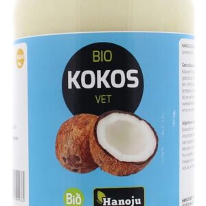 Hanoju Kokosolie geurloos glasfles bio