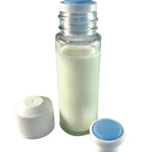 Brocacef Depper flacon glas 30ml blauw depperopzet