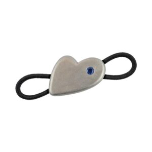 Lichtwesen Halsbandsieraad honden hart zilver met edelsteen