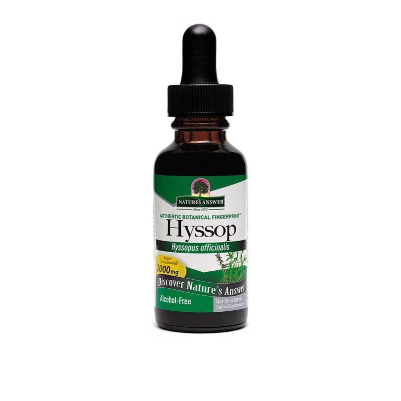 Natures Answer Hyssop extract alcoholvrij