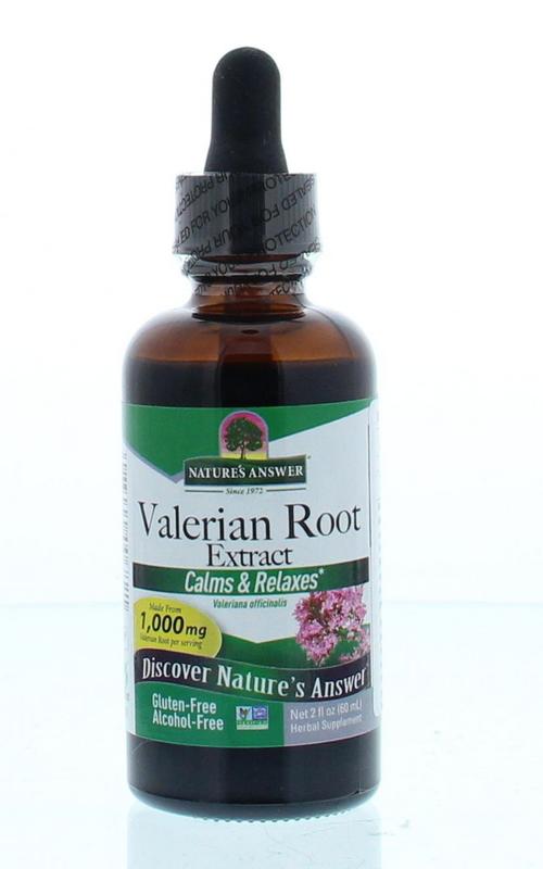 Natures Answer Valeriaan extract alcoholvrij