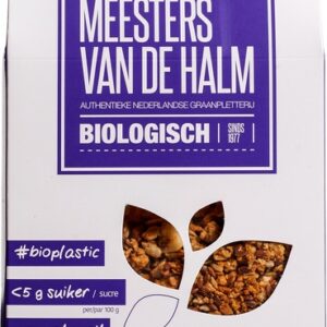 De Halm Granola suikerarm bio