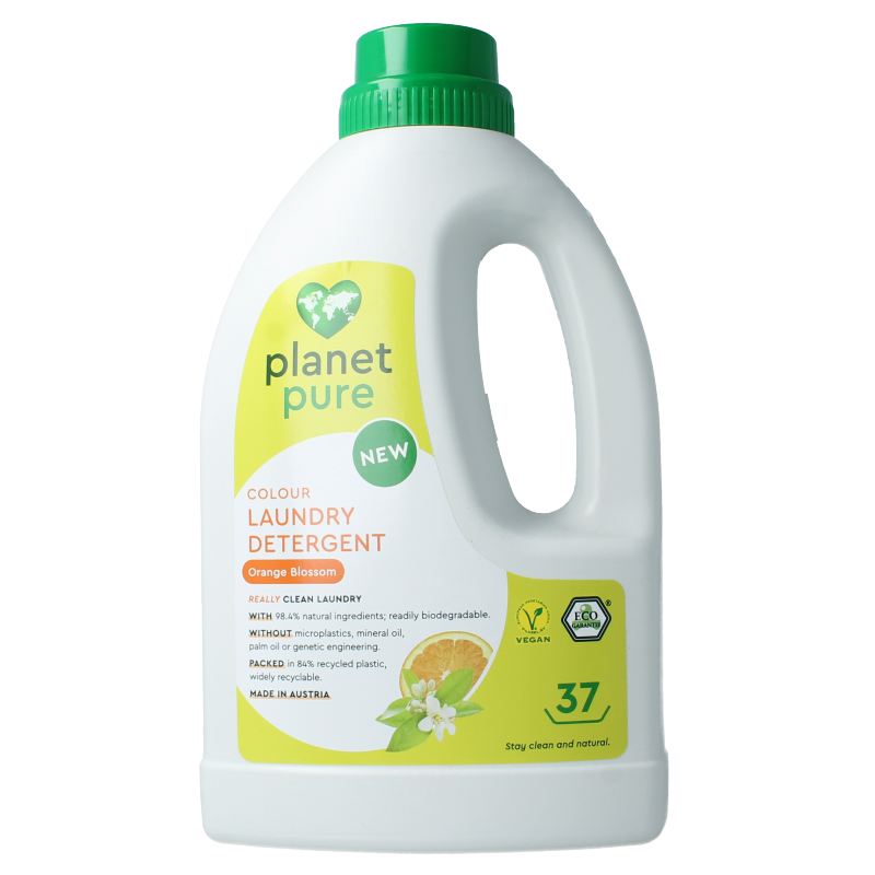 Planet Pure Wasmiddel vloeibaar gekleurde was orange