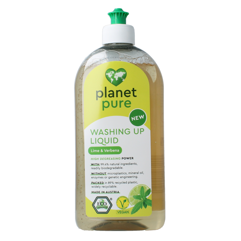 Planet Pure Afwasmiddel lime & verbena