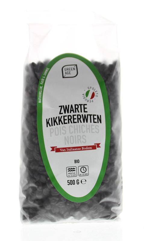 Greenage Zwarte kikkererwten bio