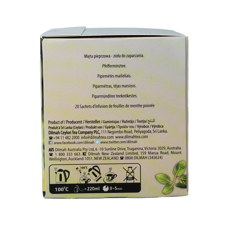 Dilmah Peppermint tea herbal infusion - Afbeelding 3