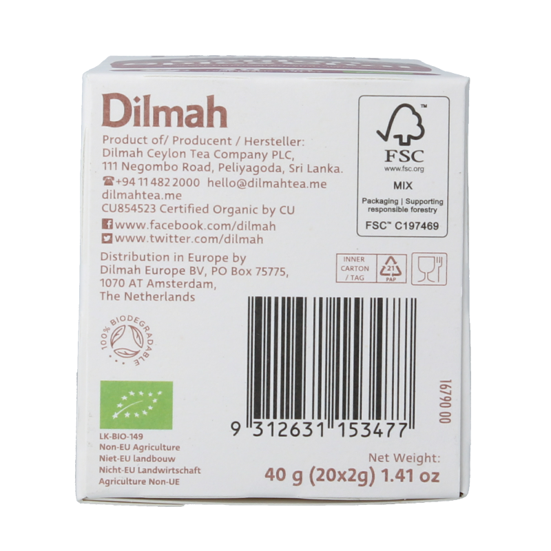 Dilmah Ceylon spice chai tea bio - Afbeelding 5