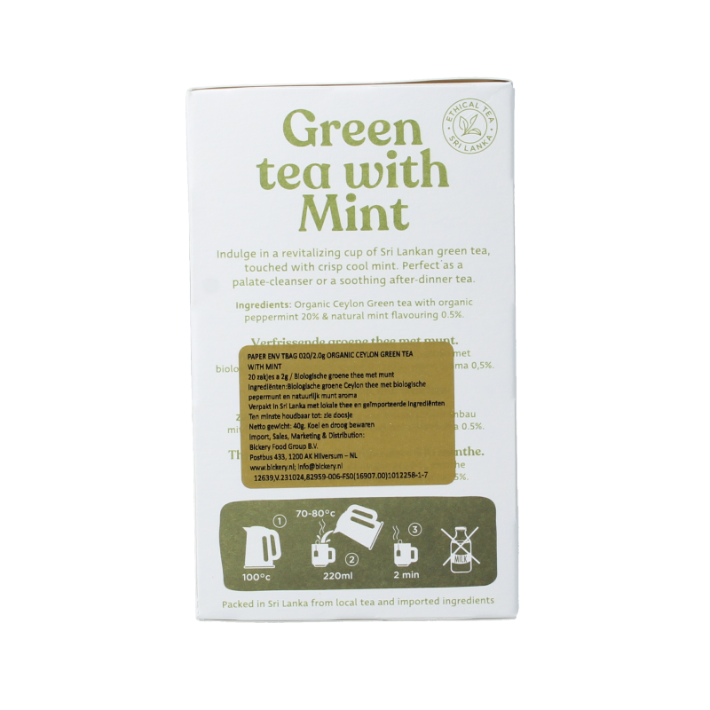 Dilmah Green tea with mint bio - Afbeelding 4