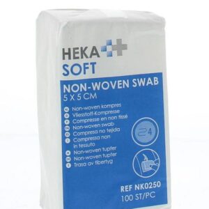 Heka Soft Non woven kompres 5 x 5 4-laags