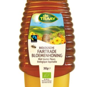 Traay Bloemenhoning knijpfles Fairtrade bio