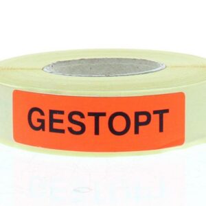 Spruyt Hillen Sticker gestopt