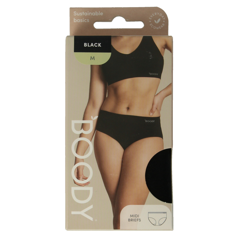 Boody Midi heupslip zwart M