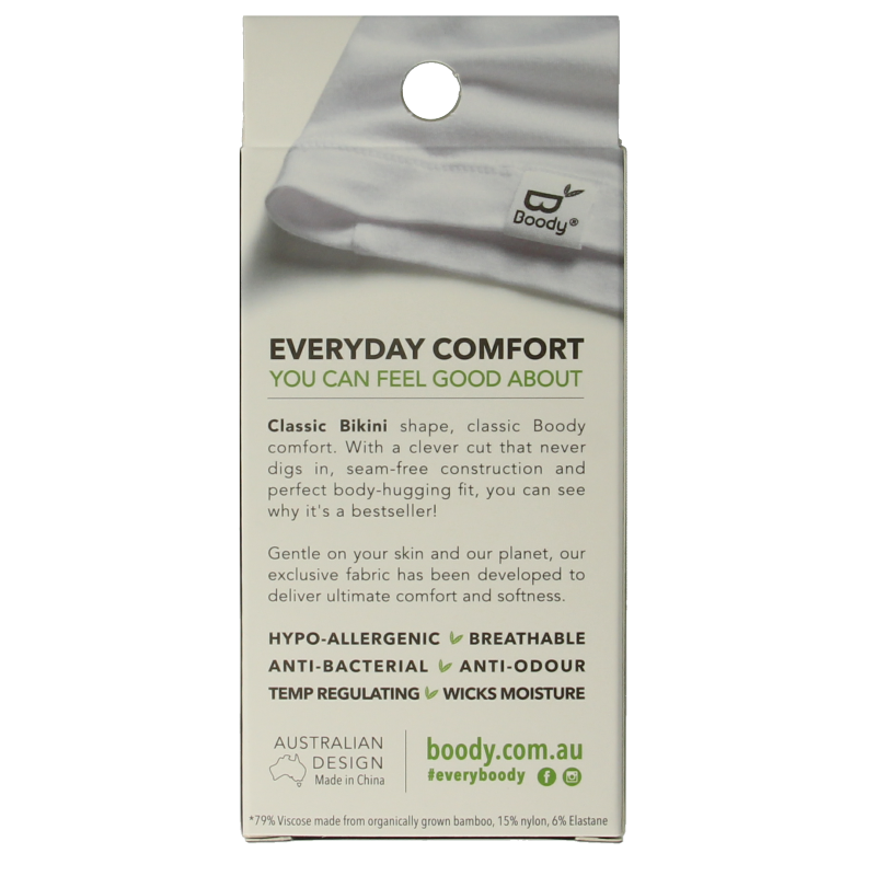Boody Classic bikinislip zwart S - Afbeelding 3