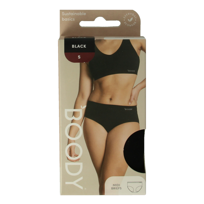 Boody Midi heupslip zwart S