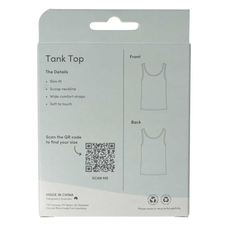 Boody Tank top wit M - Afbeelding 3