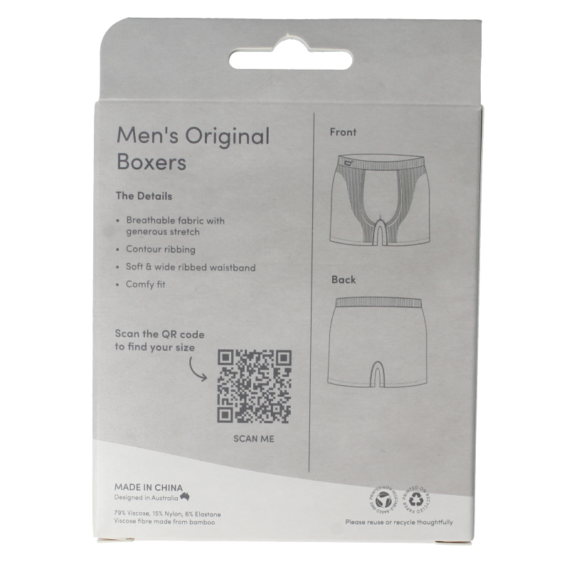 Greenhub Herenboxer zwart XL - Afbeelding 3