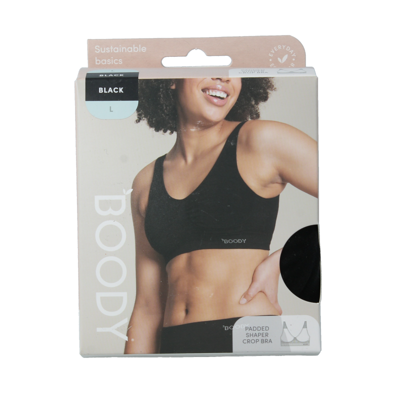 Boody Padded shaper crop bh zwart L