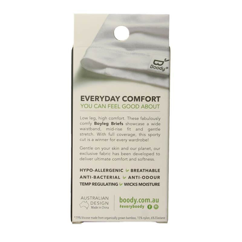 Boody Boyleg damesslip zwart S - Afbeelding 3