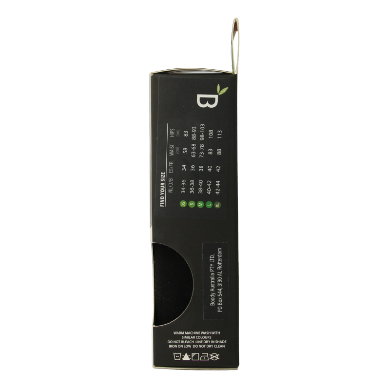 Boody Boyleg damesslip zwart S - Afbeelding 4