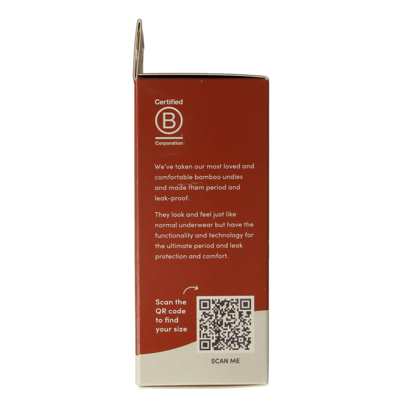 Boody Menstruatieondergoed bikinislip zwart norm/hevig S - Afbeelding 2