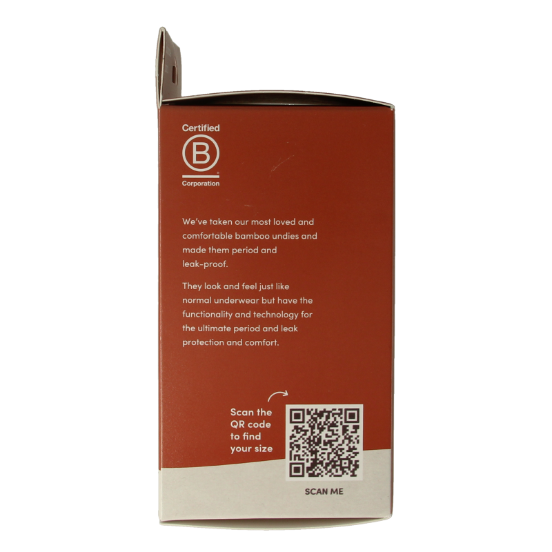 Boody Menstruatieondergoed tailleslip zwart normaal/hevi - Afbeelding 2