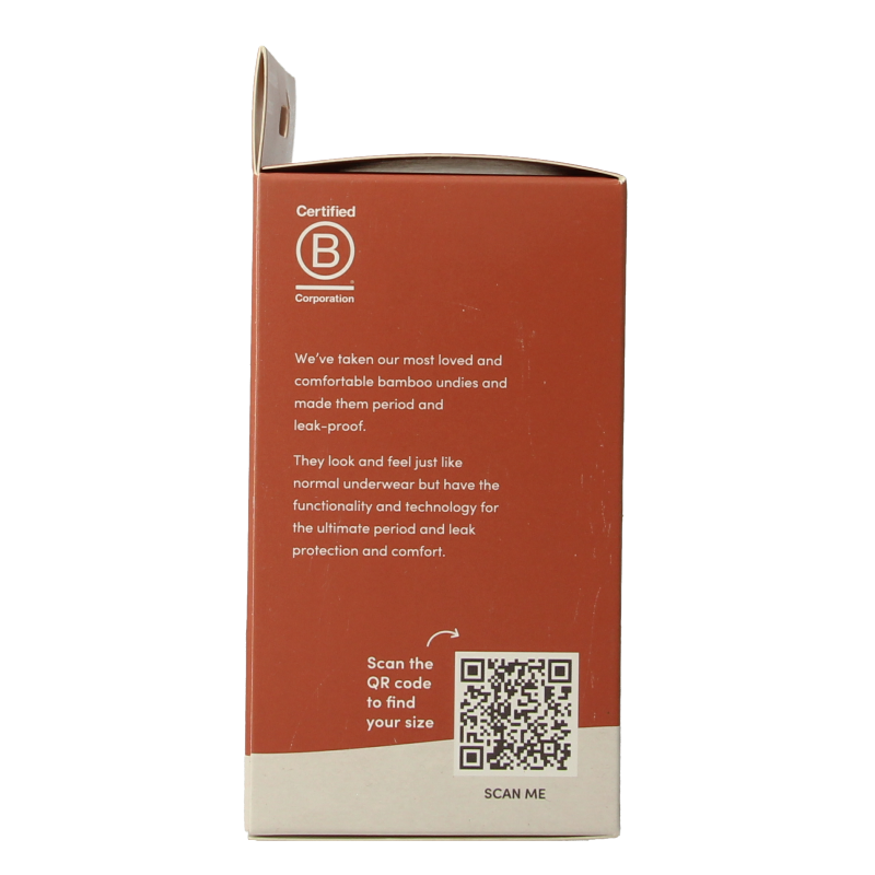 Boody Menstruatieondergoed tailleslip zwart normaal L - Afbeelding 2