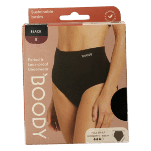 Boody  Menstruatieondergoed bikinislip zwart lich/norm S