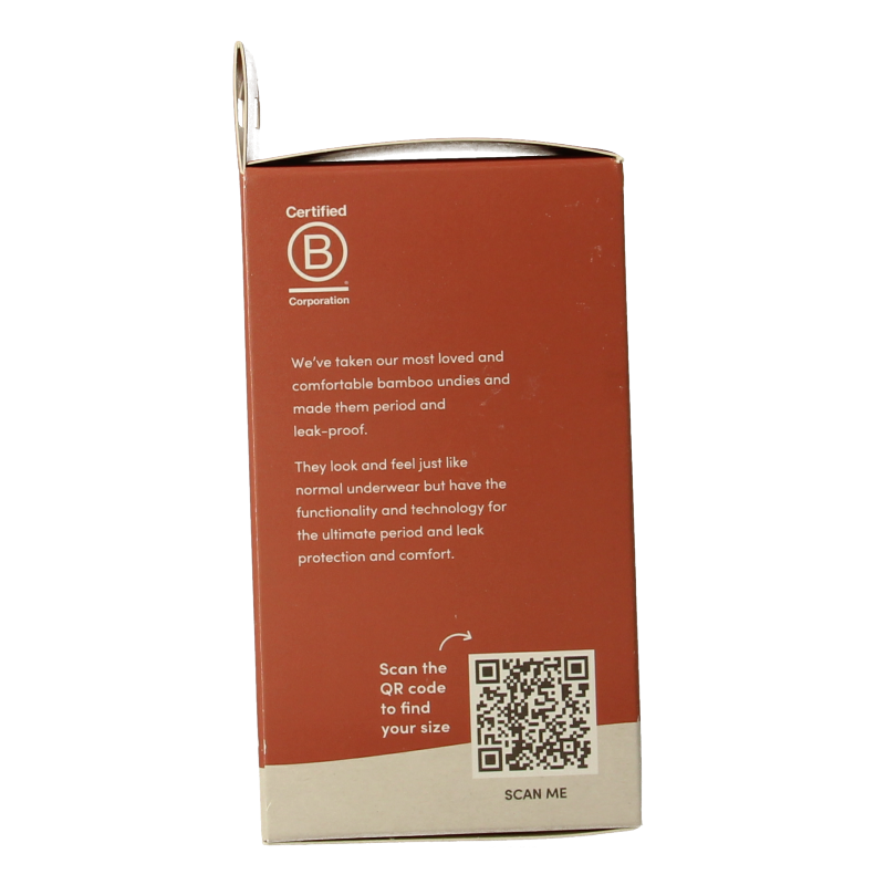 Boody Menstruatieondergoed bikinislip zwart lich/norm S - Afbeelding 2