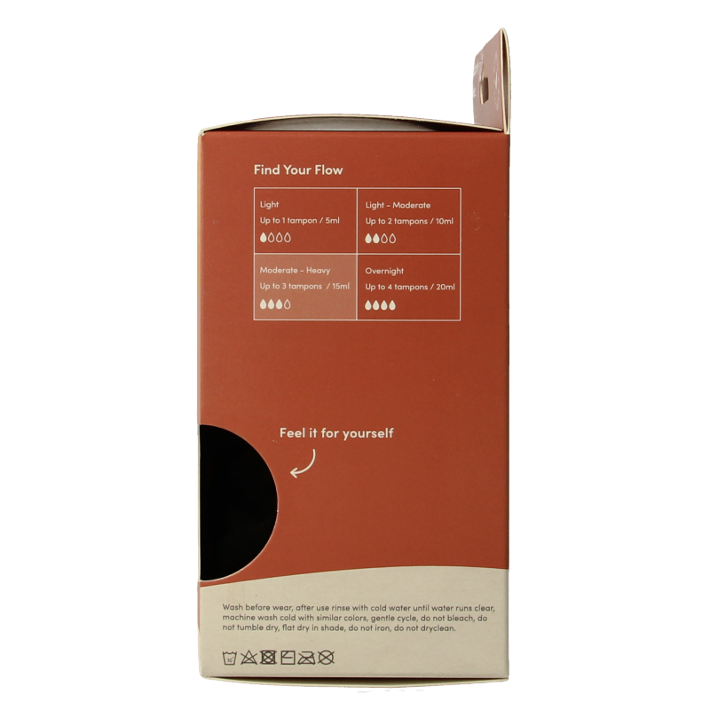 Boody Menstruatieondergoed bikinislip zwart lich/norm S - Afbeelding 5