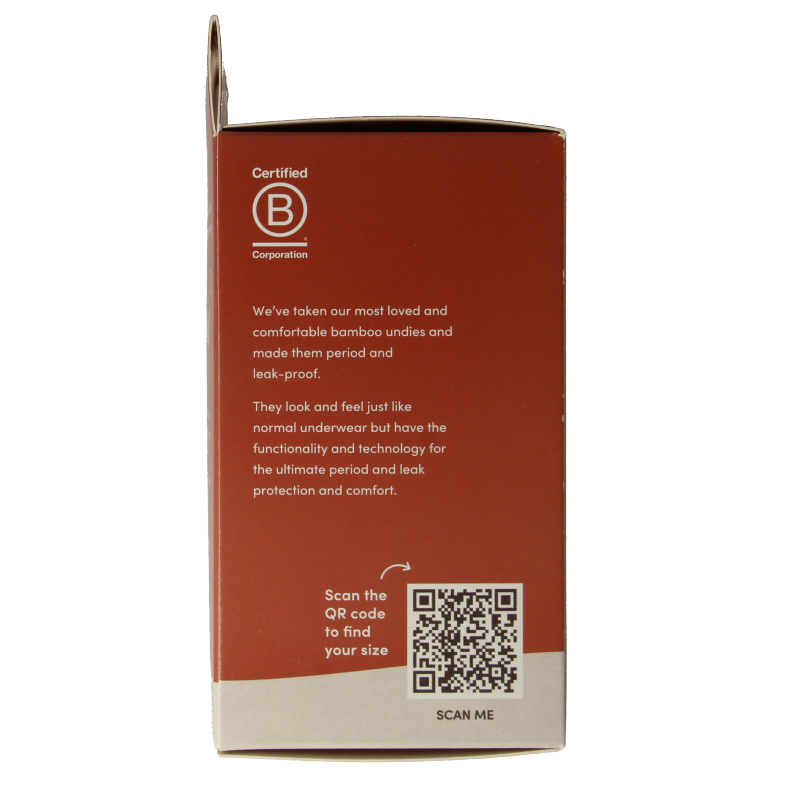 Boody Menstruatie ondergoed zwart normaal maat XL - Afbeelding 2