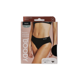 Boody  Menstruatieondergoed bikinislip zwart licht XL