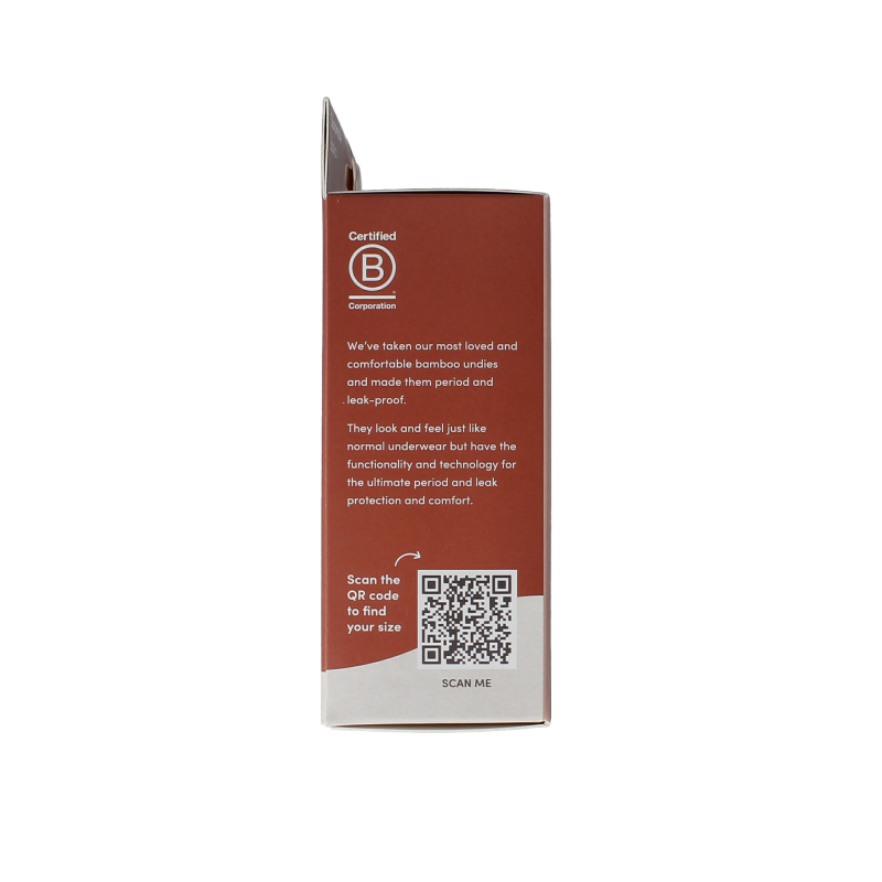 Boody Menstruatieondergoed bikinislip zwart licht XL - Afbeelding 2