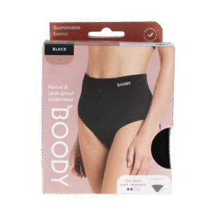 Boody  Menstruatie ondergoed zwart licht/normaal maat XS