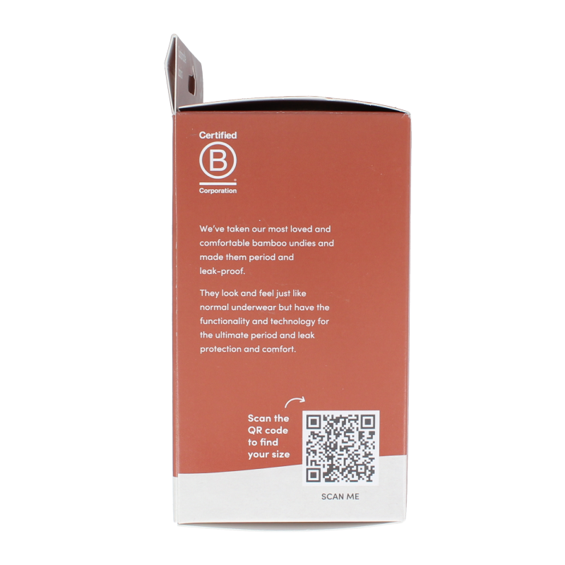 Boody Menstruatie ondergoed zwart licht/normaal maat XS - Afbeelding 2