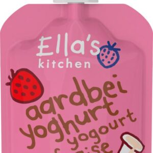 Ella's Kitchen Aardbei yoghurt griekse stijl 6+ maanden bio