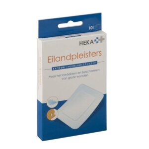 Hekaplast Eilandpleister border 6cm x 10cm steriel