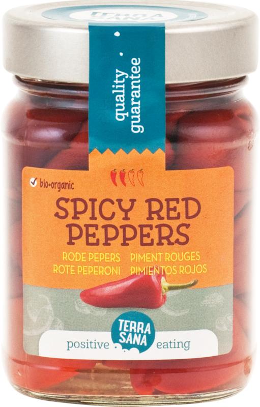 TerraSana Rode pepers spicy bio