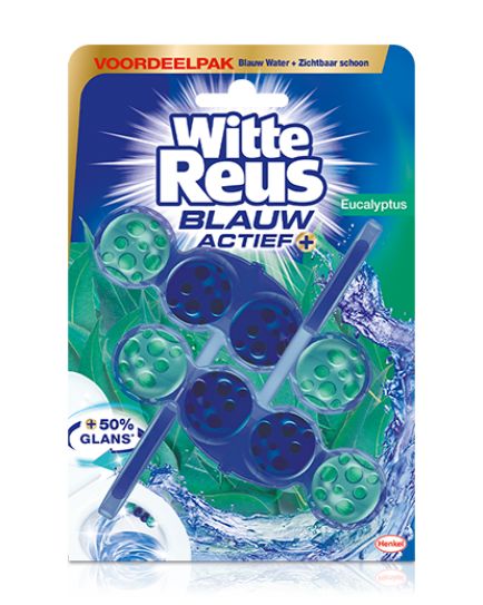 Witte Reus Toiletblok blauw actief eucalyptus